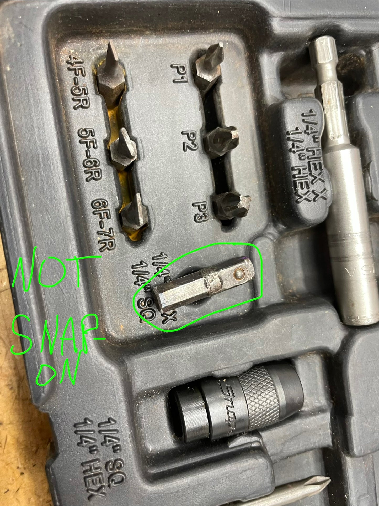 Snap On Hex Bit and Extenstion Set USA SDMEXT19K