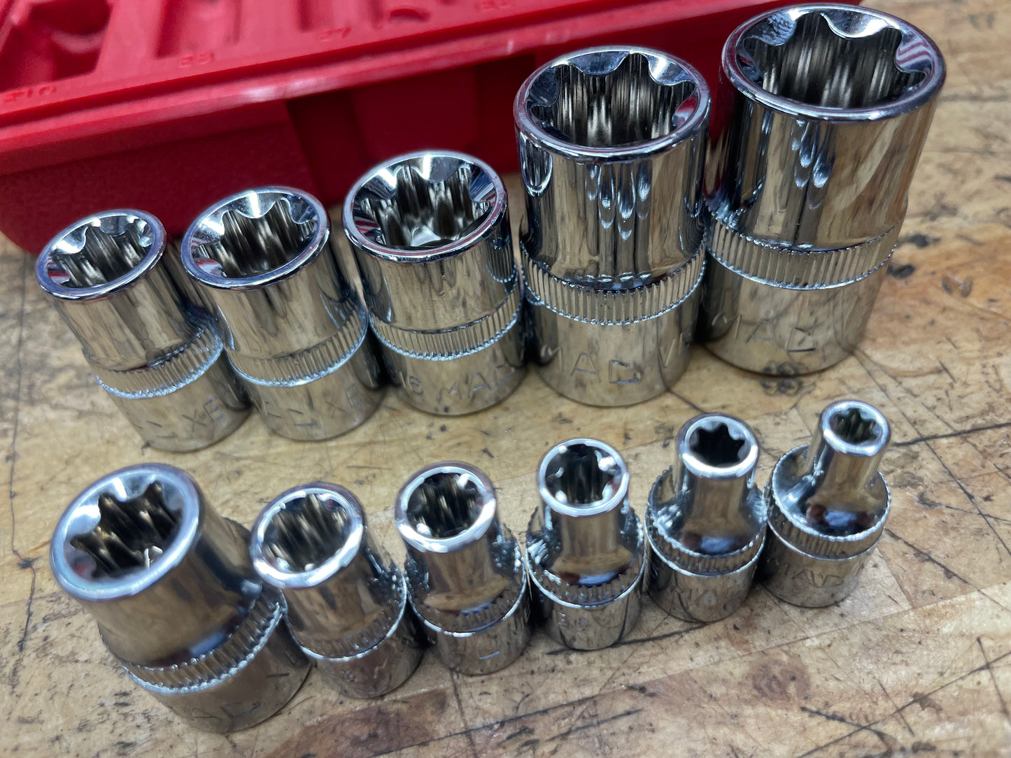 Mac Tools E-Torx Socket Set LIKE NEW 11pc SMXVE11B