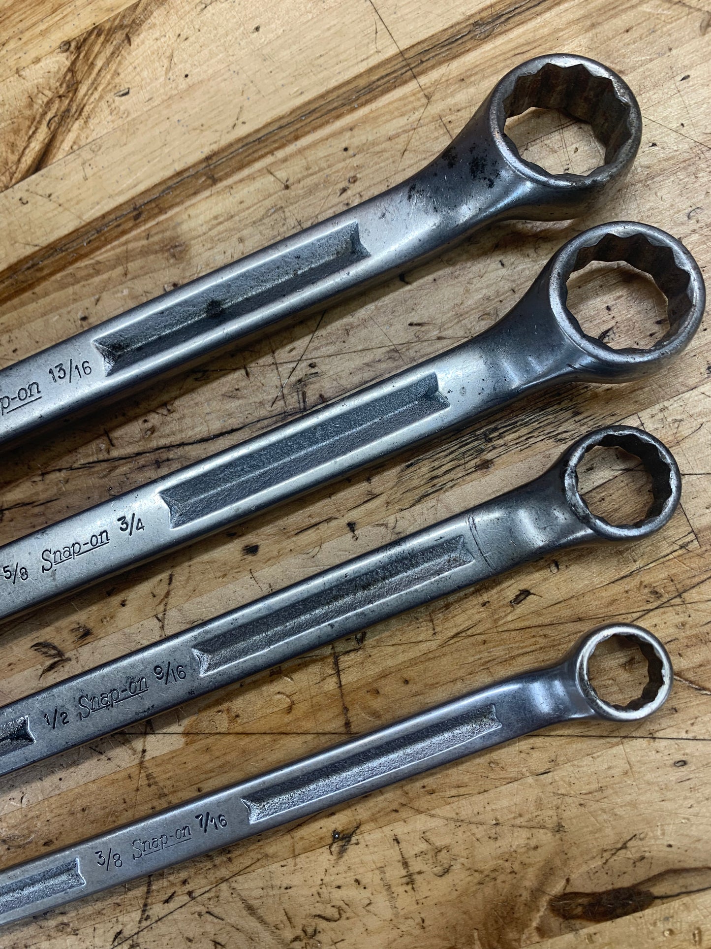 Snap On SAE Offset Box Wrench Set Vintage 4pc USA