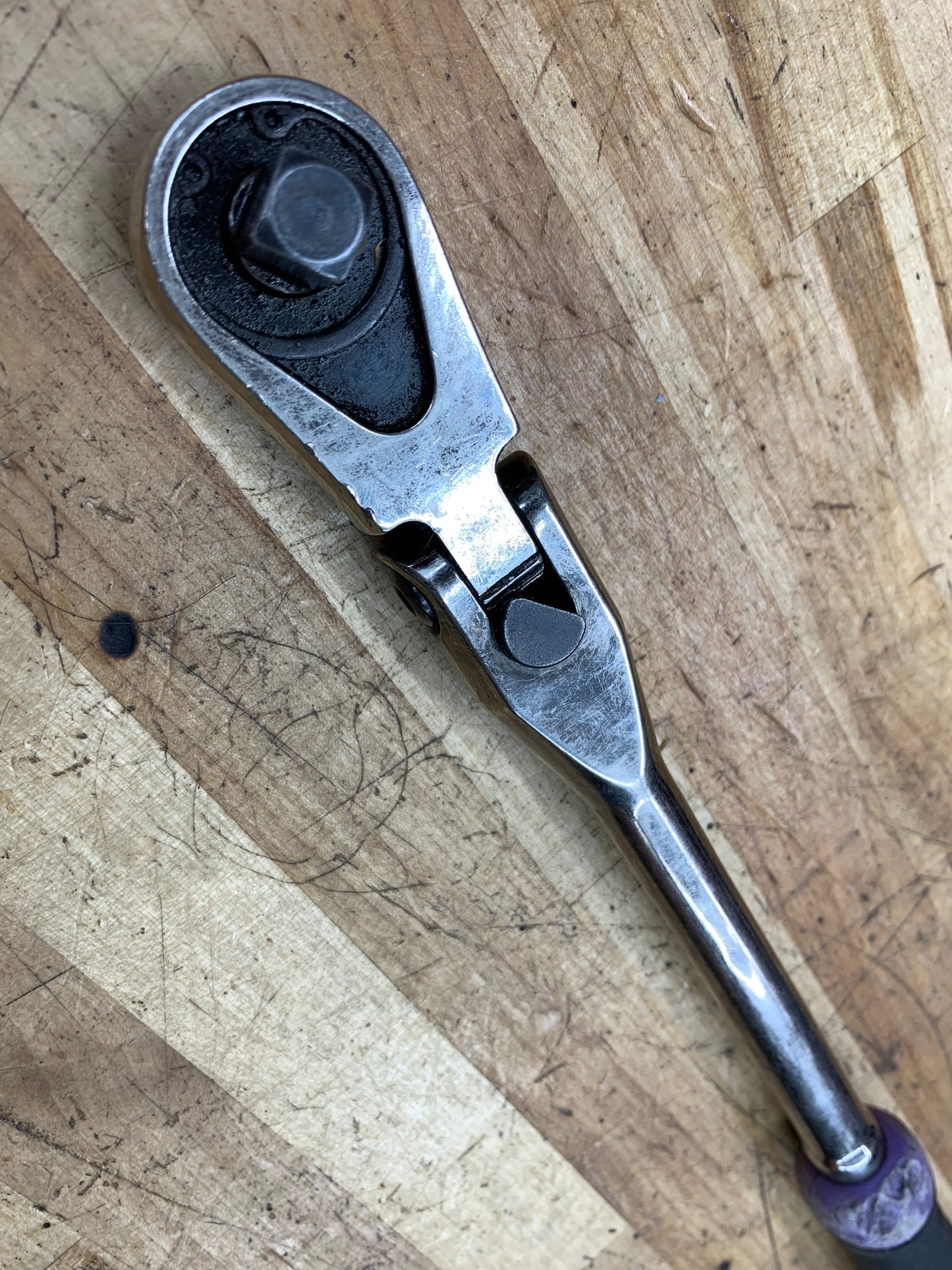 Matco 3/8" Locking Flex Head Ratchet 88 Fine Tooth Purple BFR128NLFx USA