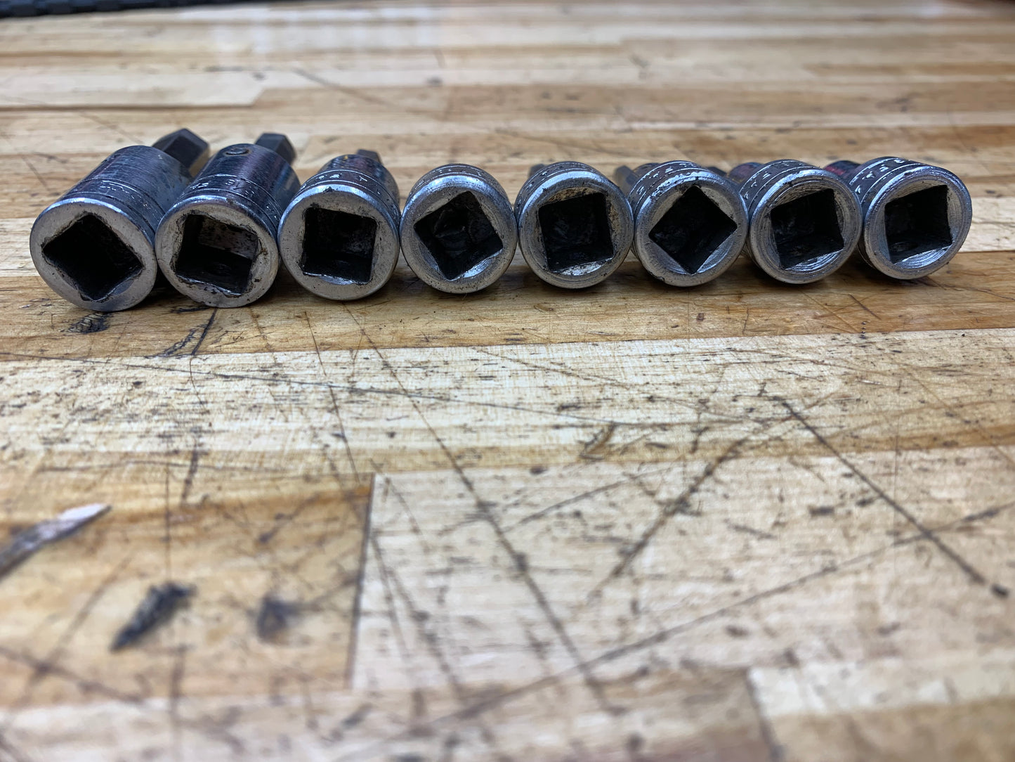 Snap On SAE Hex Bit 3/8” Drive Socket Set 8pc. USA 208EFAY