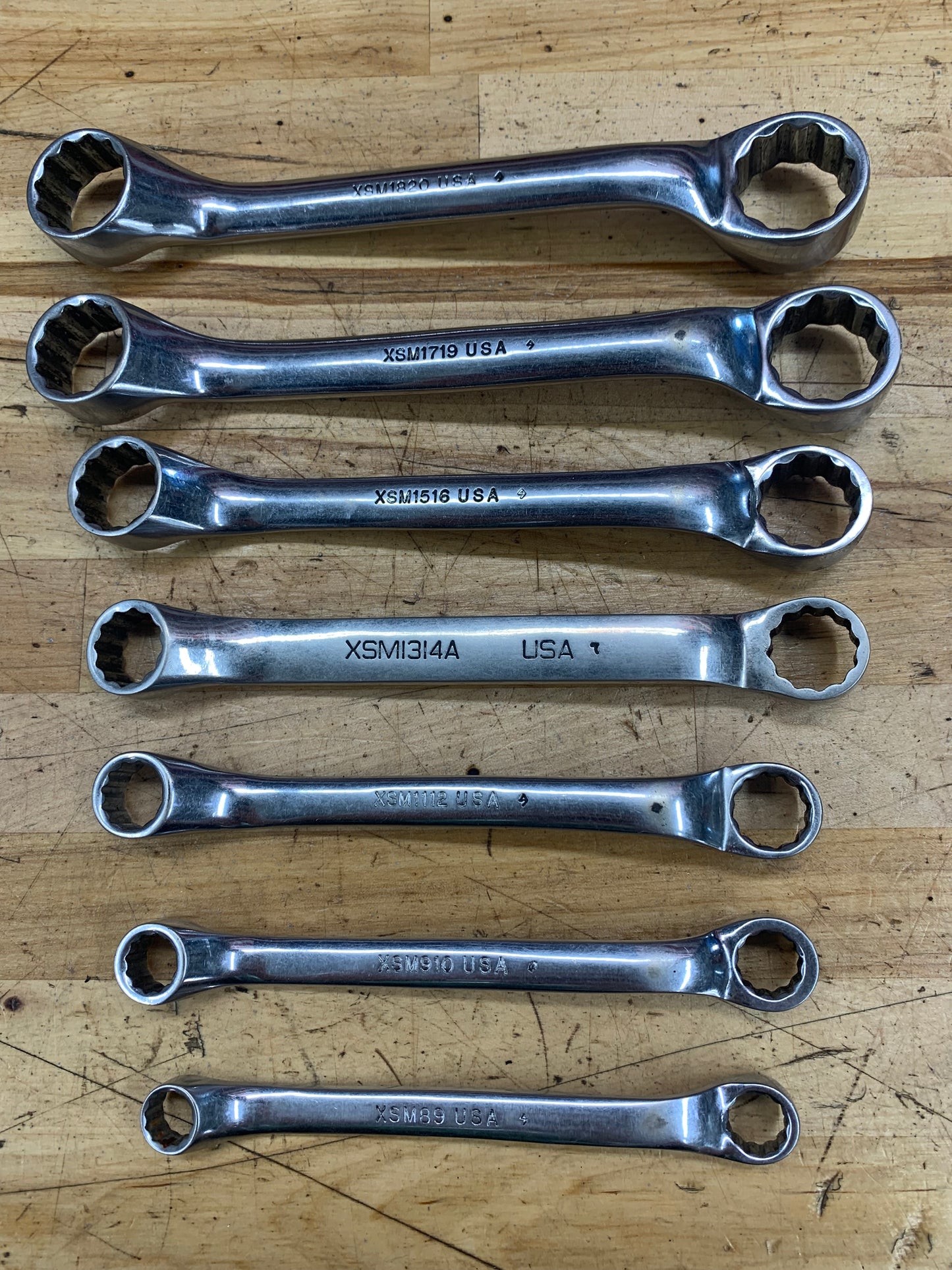 Snap On Metric Offset Box Short Pattern Wrenches 7pc