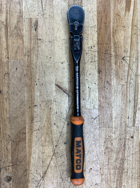 Matco 3/8" Locking Flex Head Ratchet 88 Fine Tooth Orange BFR128BLFM USA