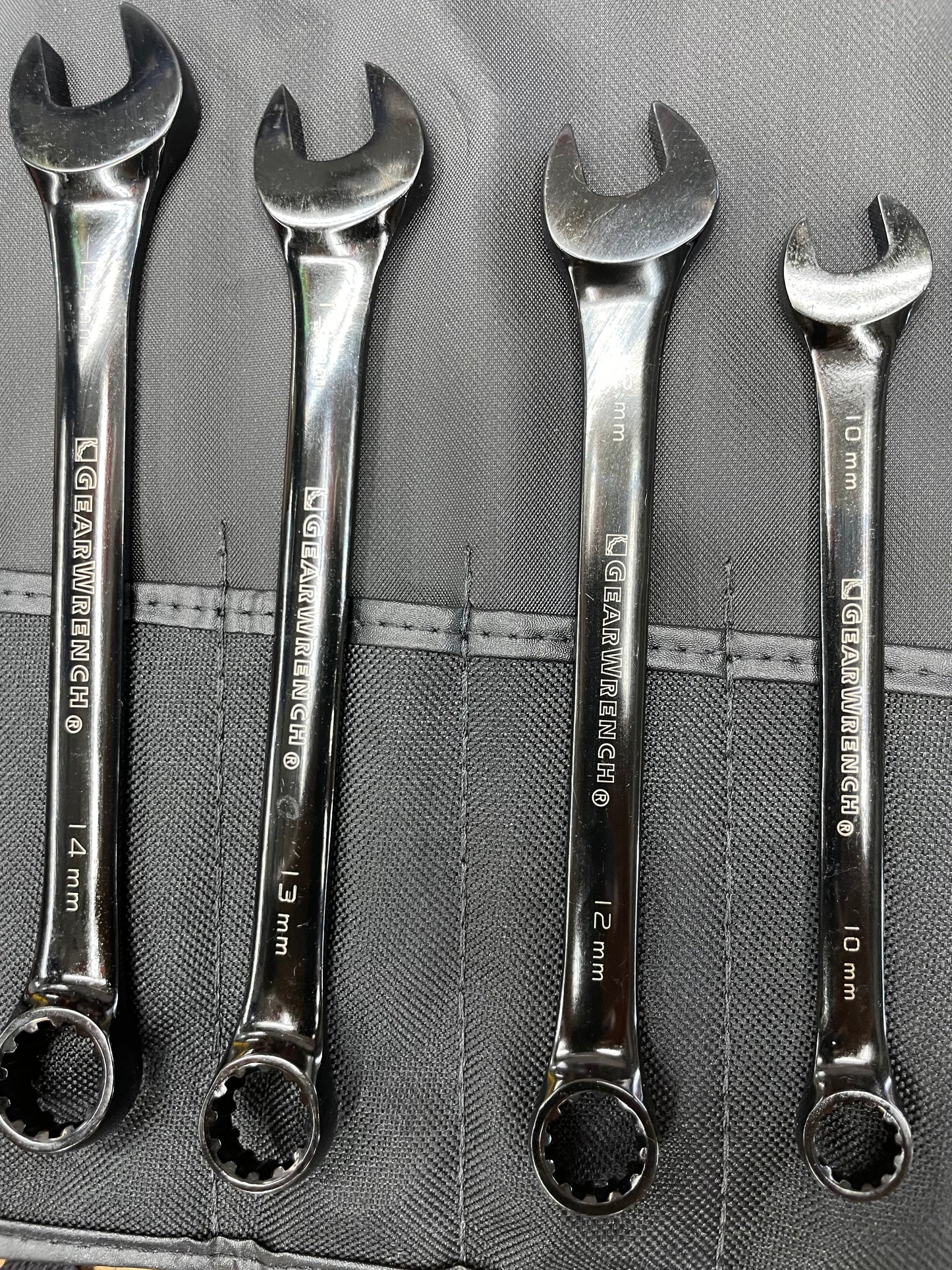 Gearwrench Metric Combo Wrench Set RARE Gloss Black 6pc 10-17mm BRAND NEW