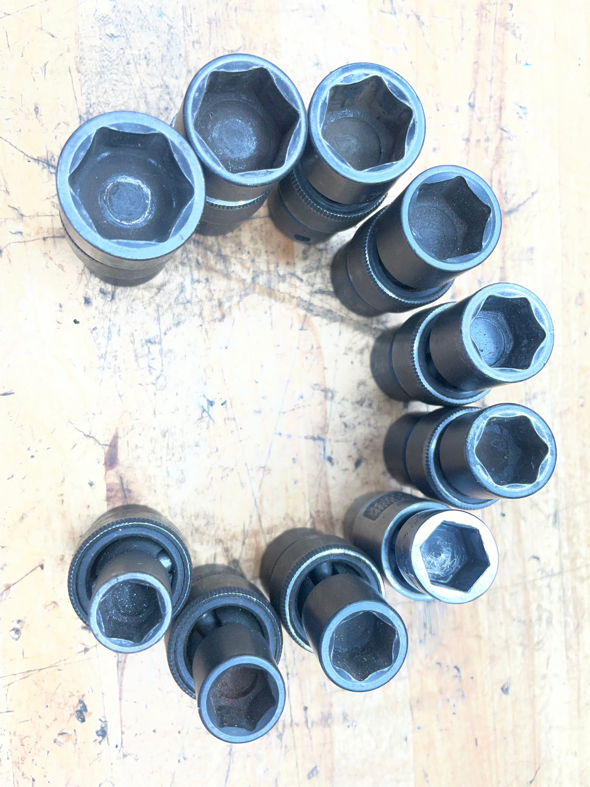 GP* 3/8” Metric Impact Shallow Swivel Universal Socket Set 10-19mm 1210UM