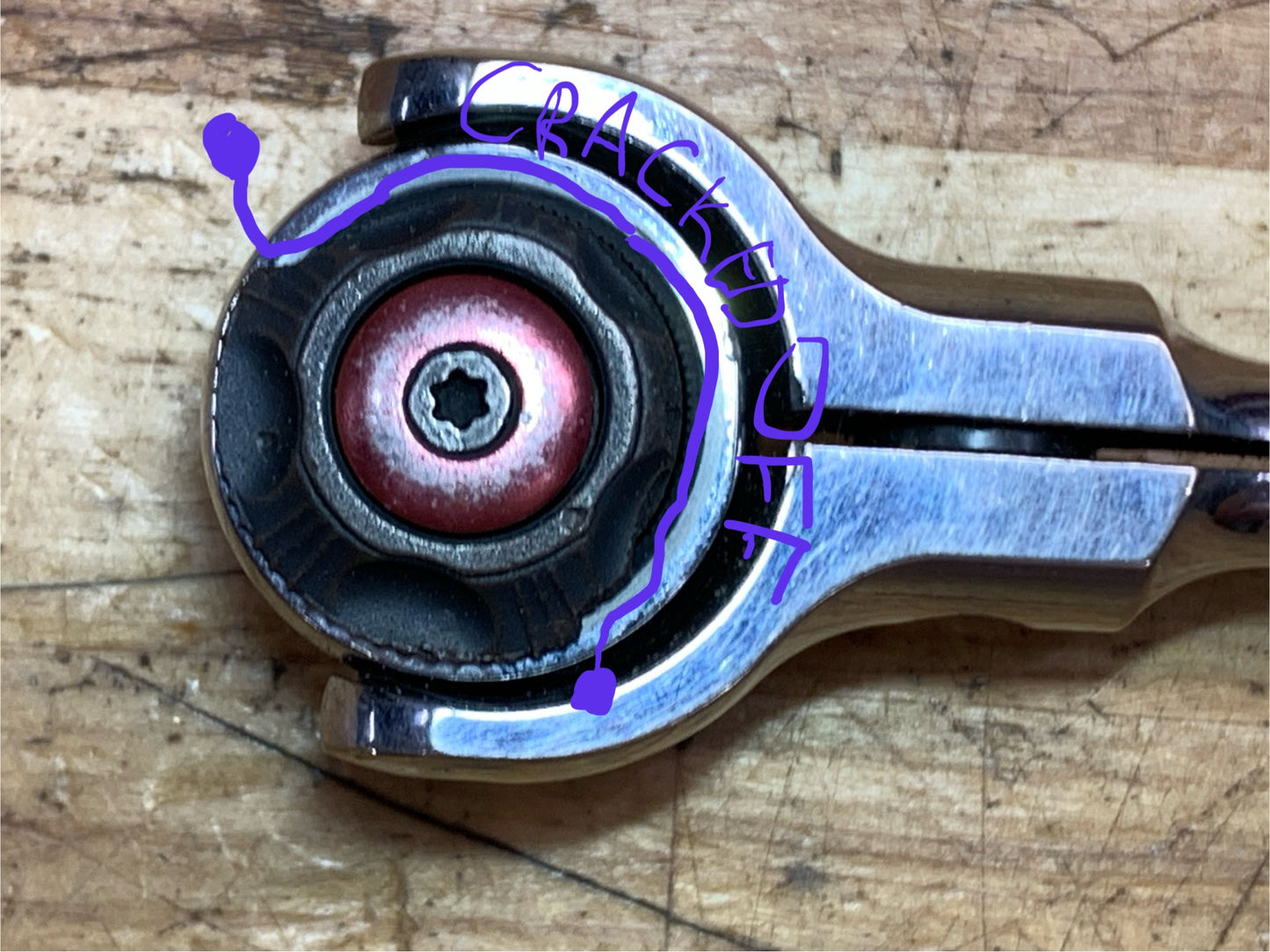 Matco 1/4" Swivel Head Ratchet READ DESCRIPTION AR6ST