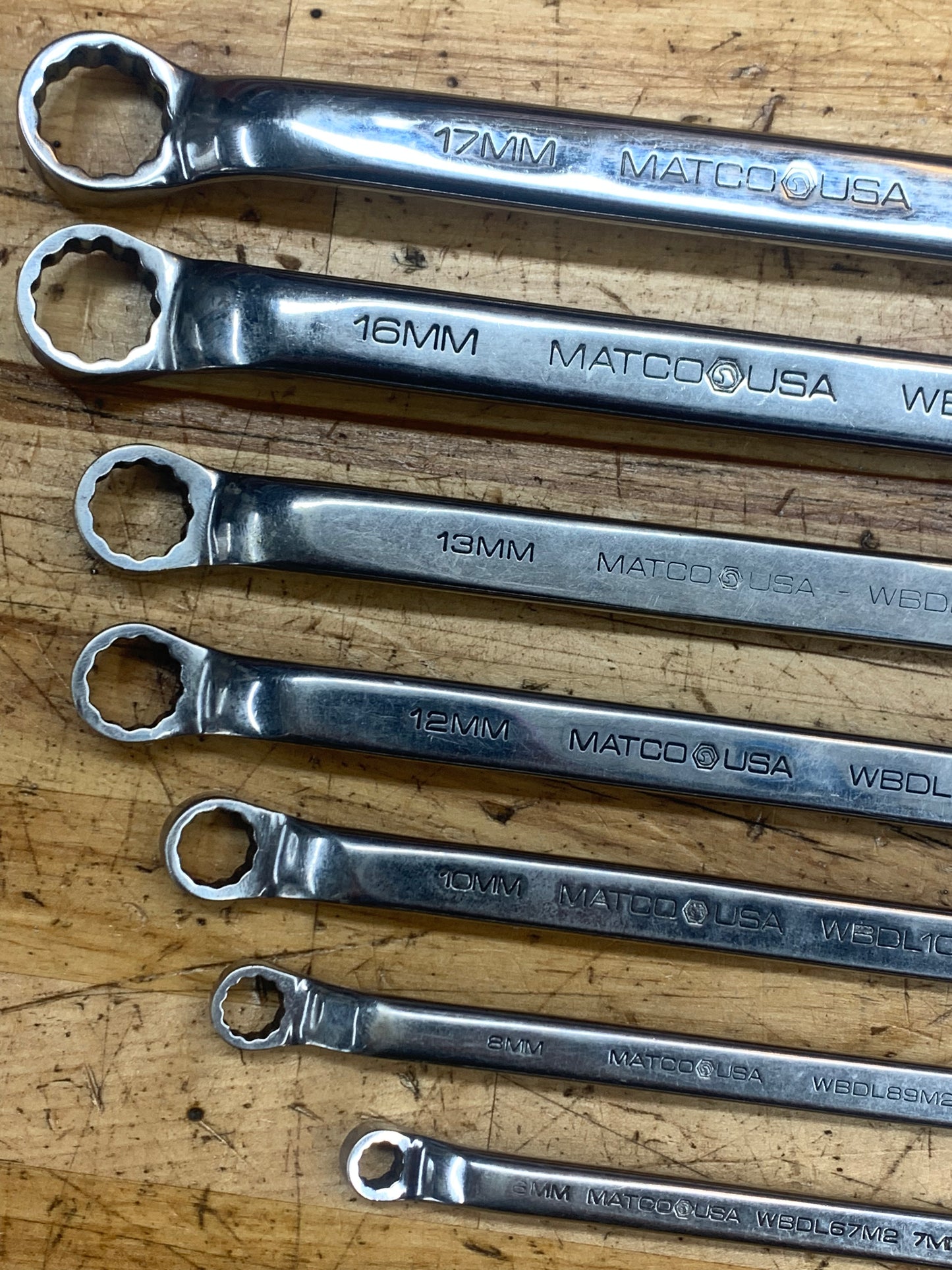 Matco Metric Offset Box Wrench Set 7pc. USA