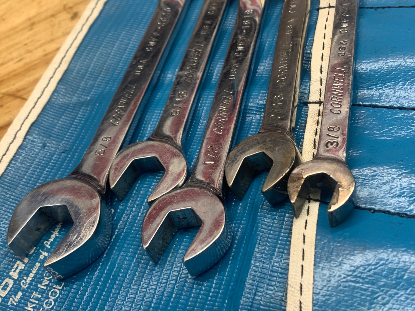 Cornwell SAE Flare Line Wrench Set Pouch USA K-52