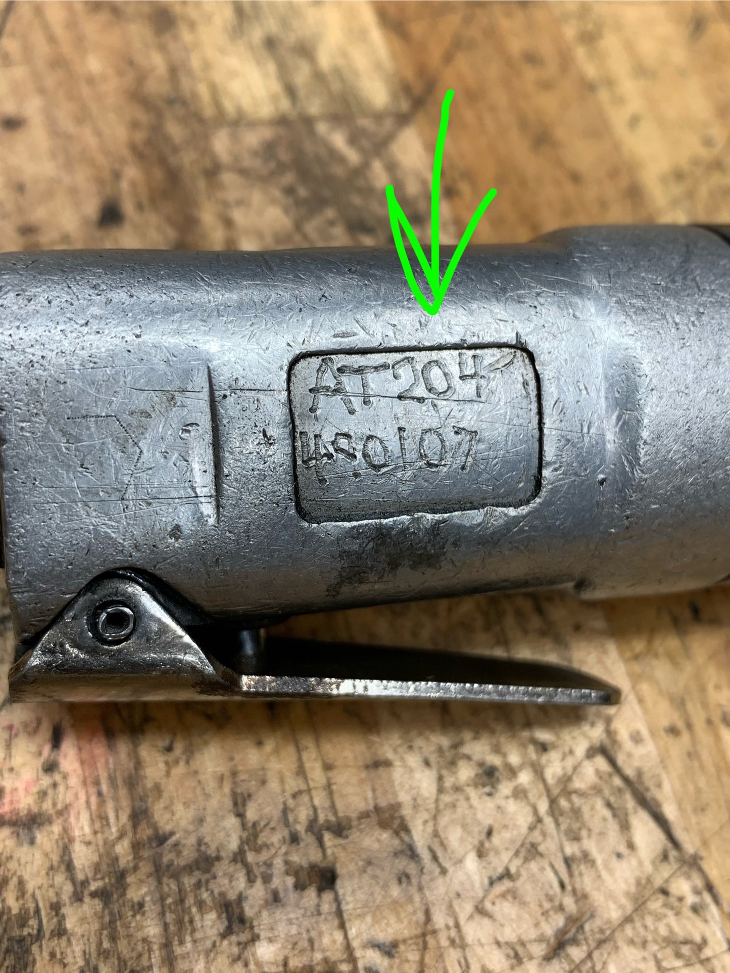 Blue Point 1/4” Stubby Air Ratchet AT204