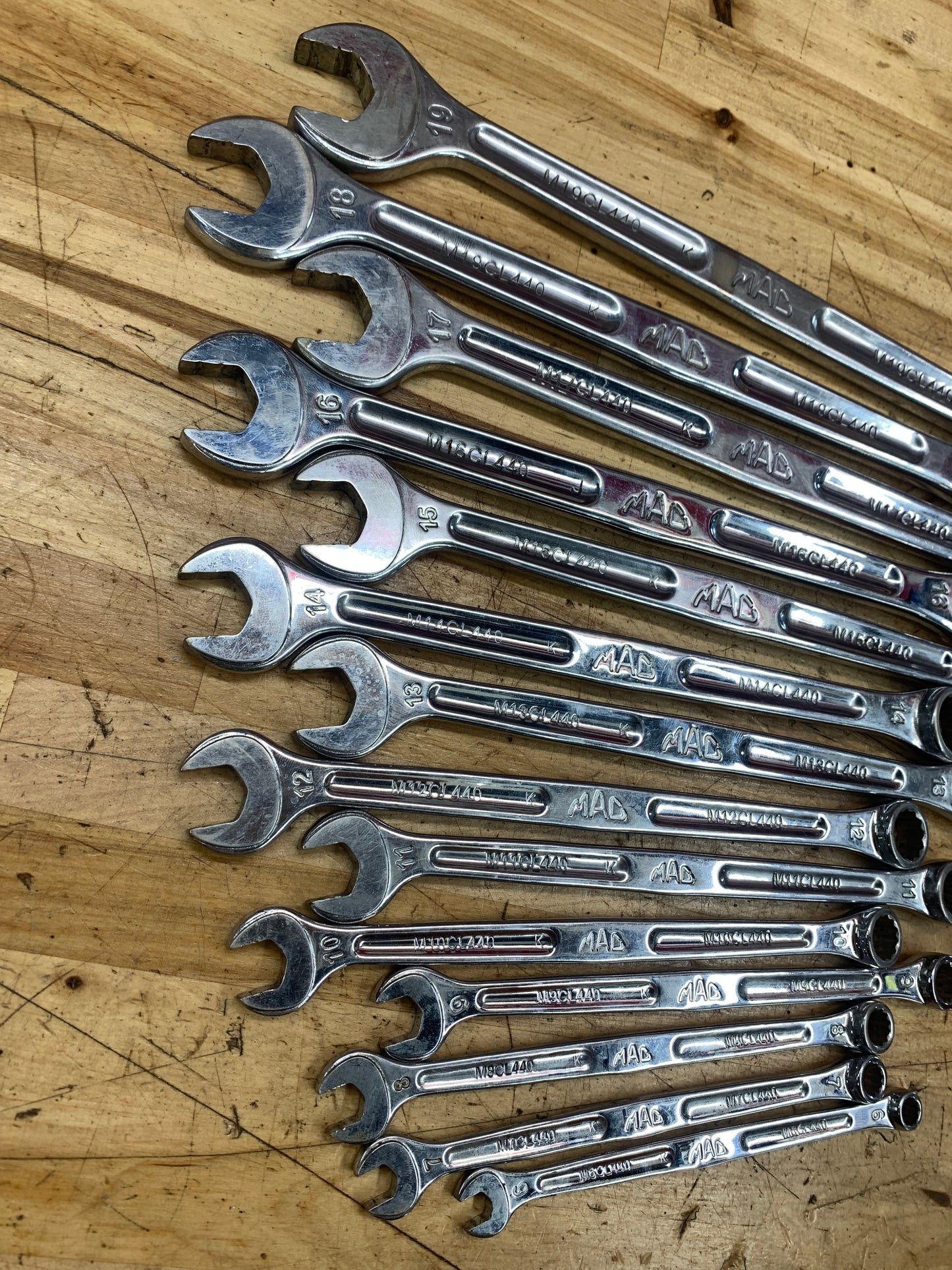 Mac Tools Metric Combo Wrench Set 14pc SCLM14PT