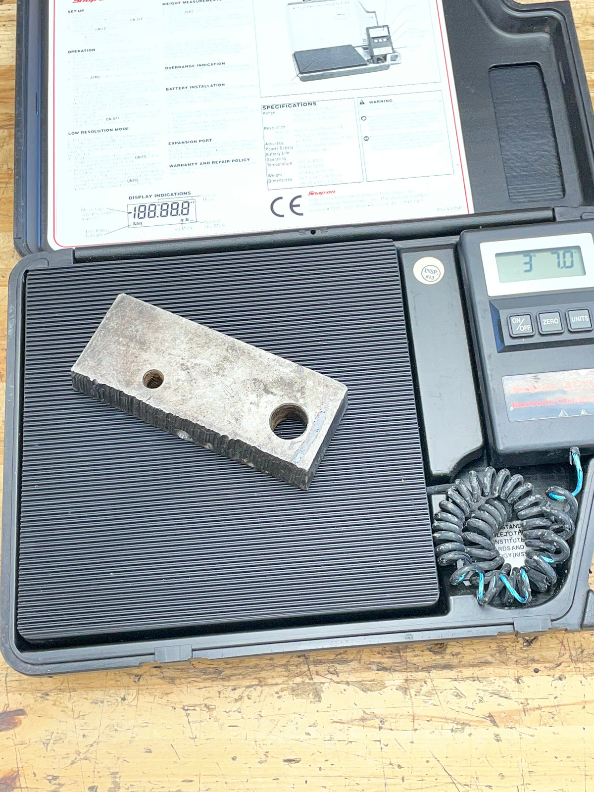 Snap On Electronic Charging Refrigerant Scale ACT120