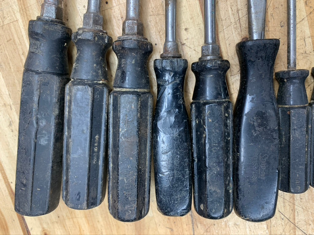 Snap On Vintage & Octo Grip Screwdriver BIG BUNDLE 35pc USA