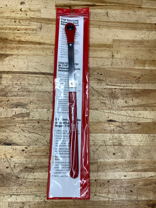 Snap On NOS 7/16" Extra Long Automatic Slack Adjuster Wrench NIB USA HSA716