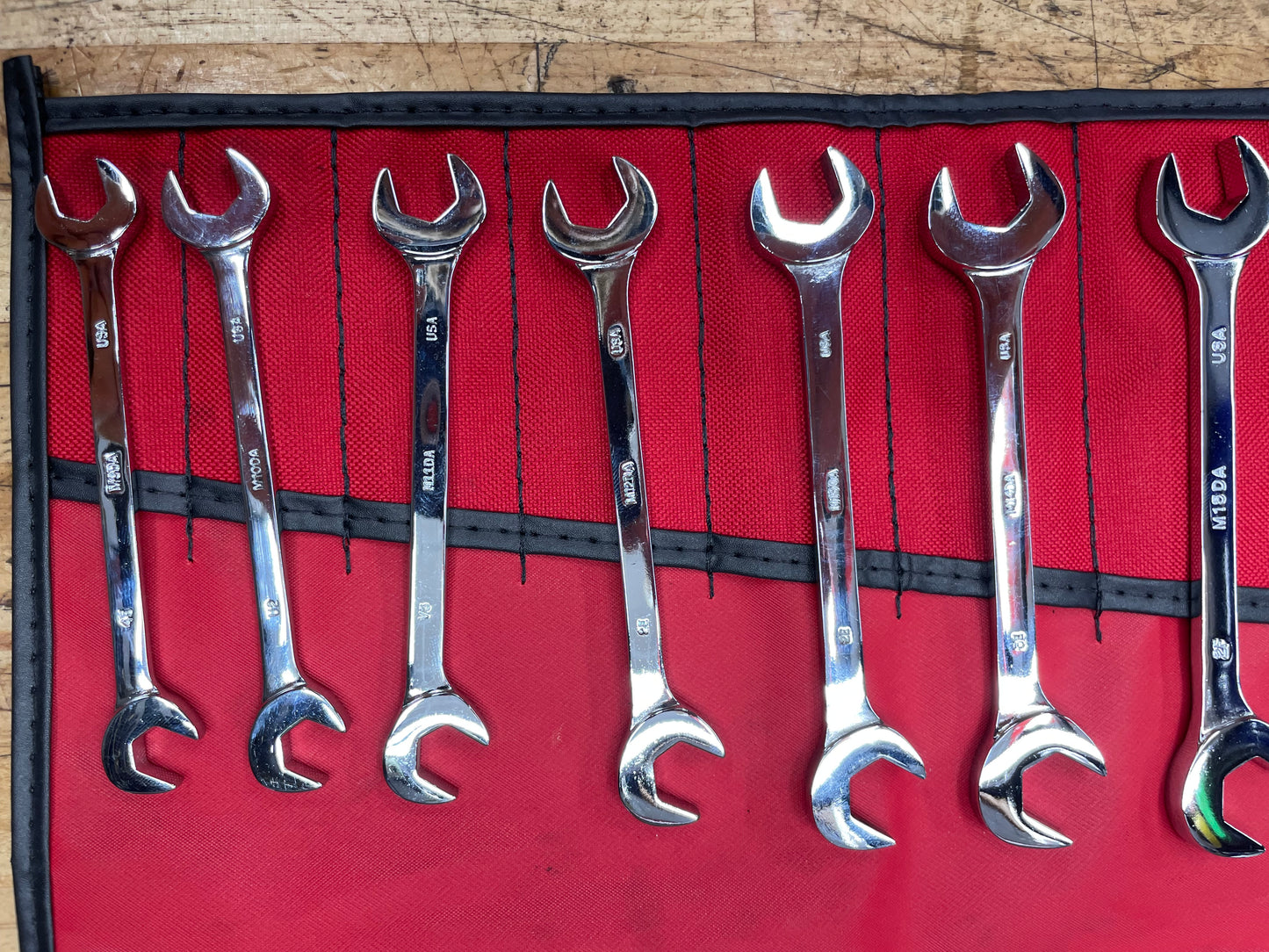 Mac Tools Metric Four Way Angle Open Wrench Set 10pc 10-19mm USA LIKE NEW
