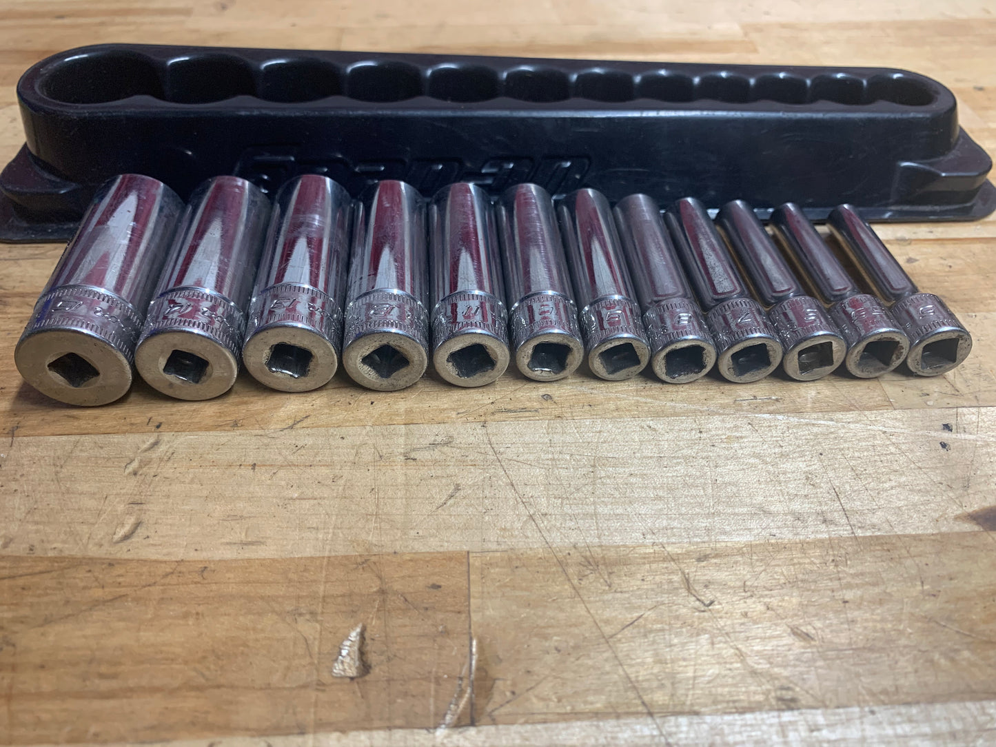 Snap On 1/4" Deep Socket set Metric.  111STMMDY