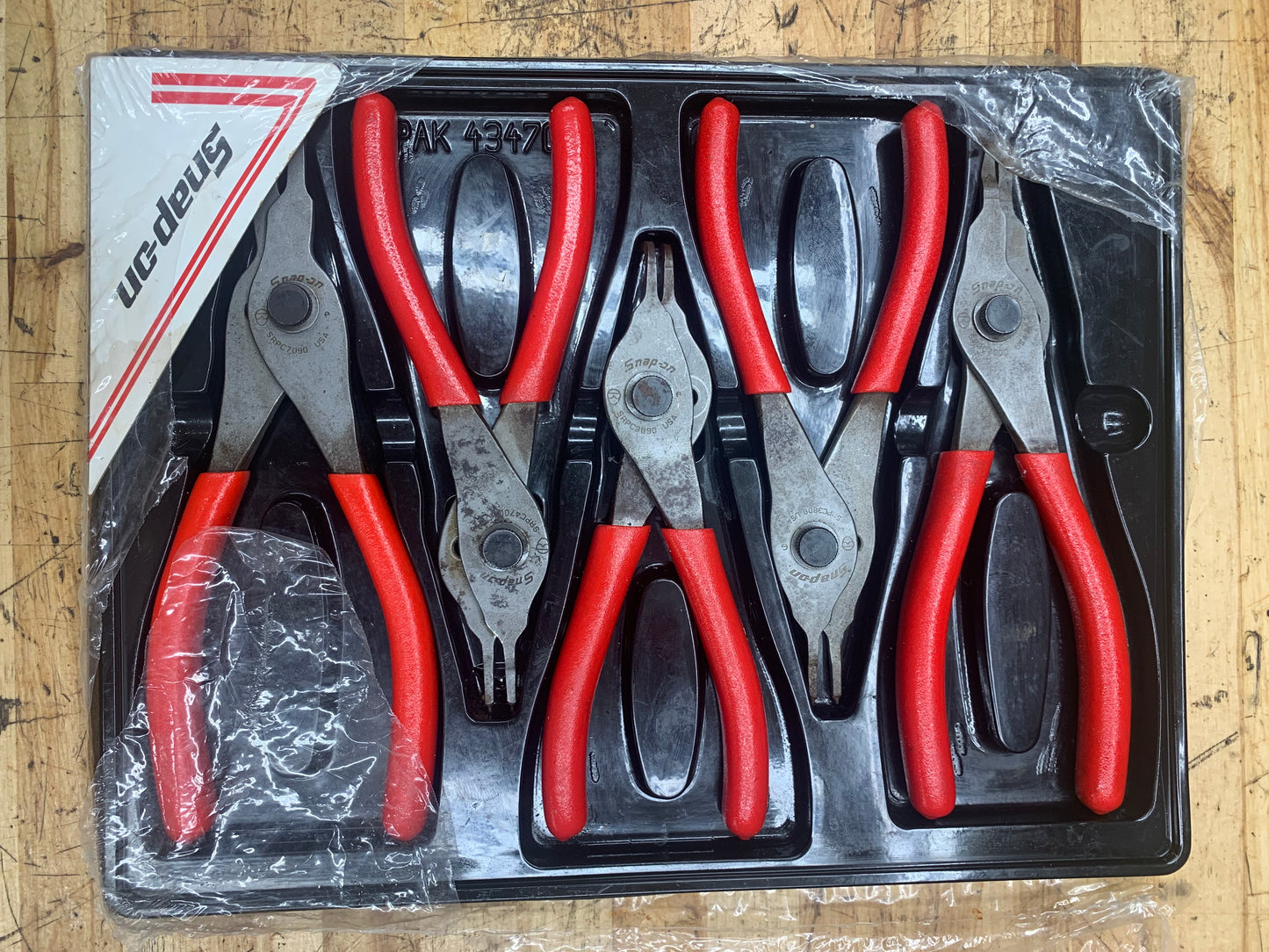 Snap On Snap Ring Plier Tray Set 5pc USA SRPC105