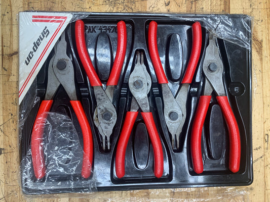 Snap On Snap Ring Plier Tray Set 5pc USA SRPC105