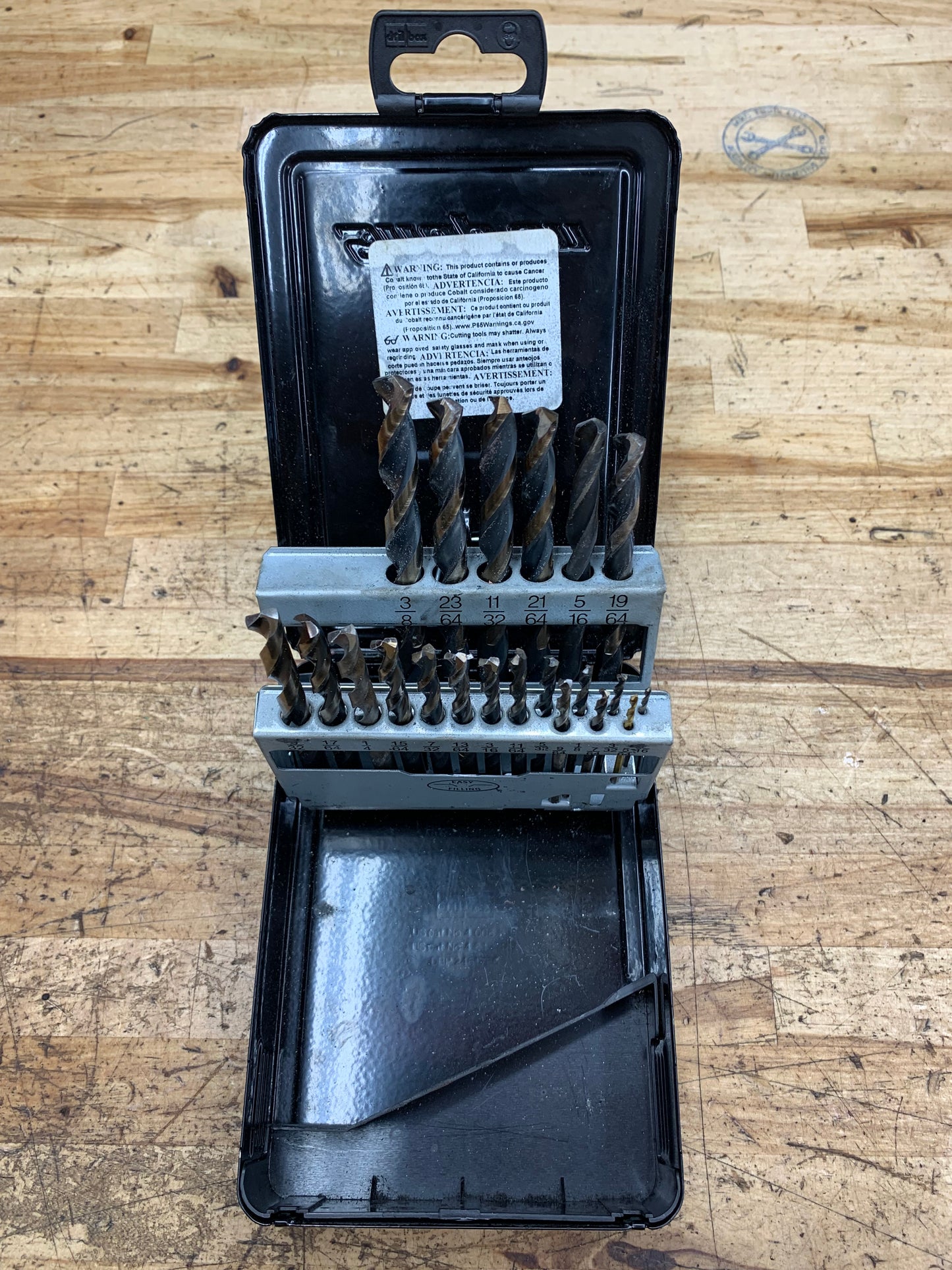 Snap On 21pc HSS Thunderbit SAE Drill Bit Set USA DBTB121
