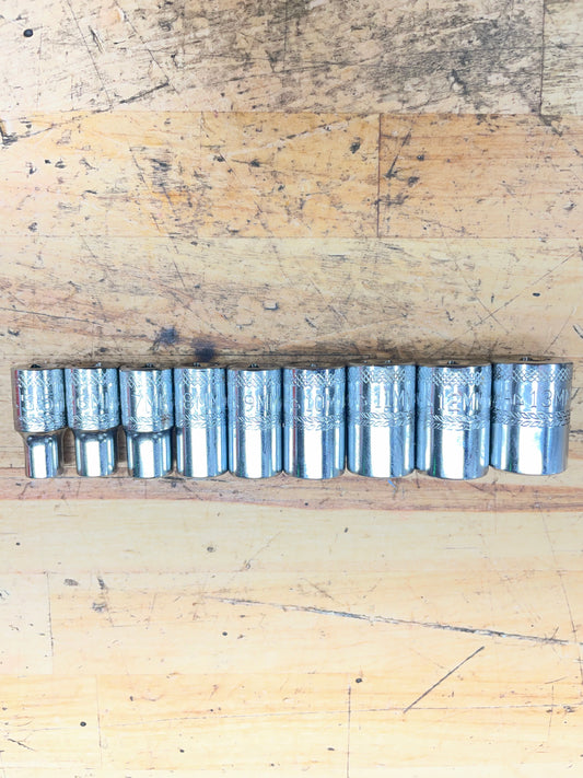 Mac 1/4” Metric Shallow Socket Set 5.5-13mm 9pc