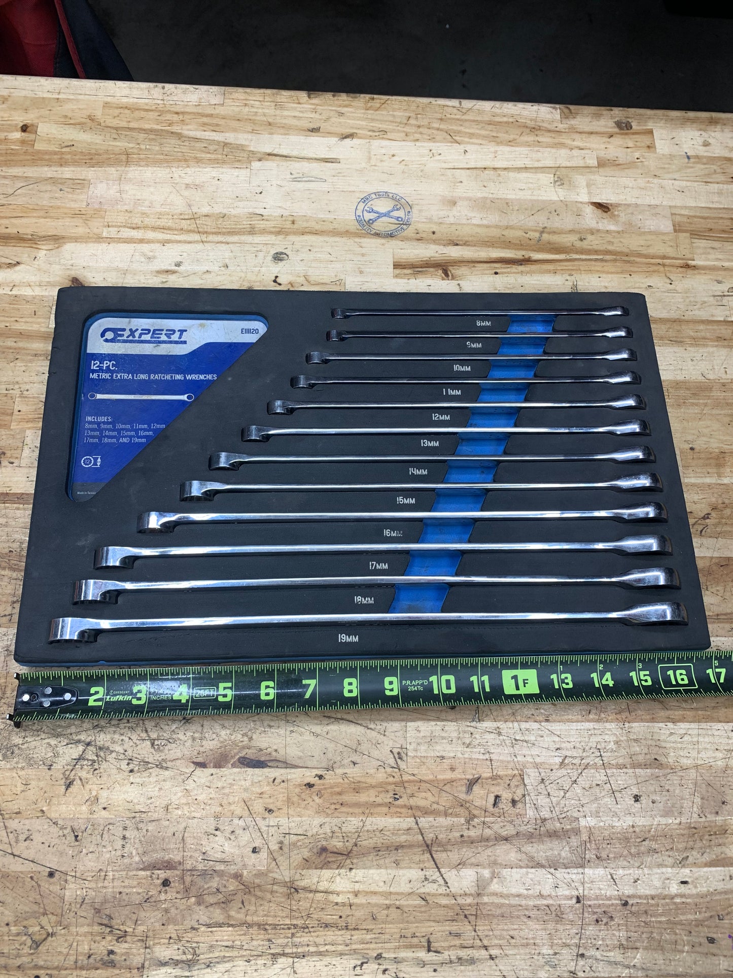 Expert by Mac Tools Metric Extra Long Ratcheting Box Wrench Set 12pc E111120
