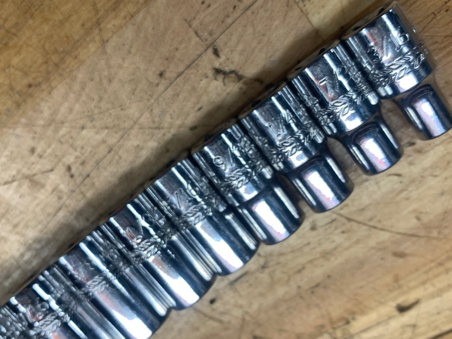 Mac Tools SAE 1/4" Socket Set  9pc