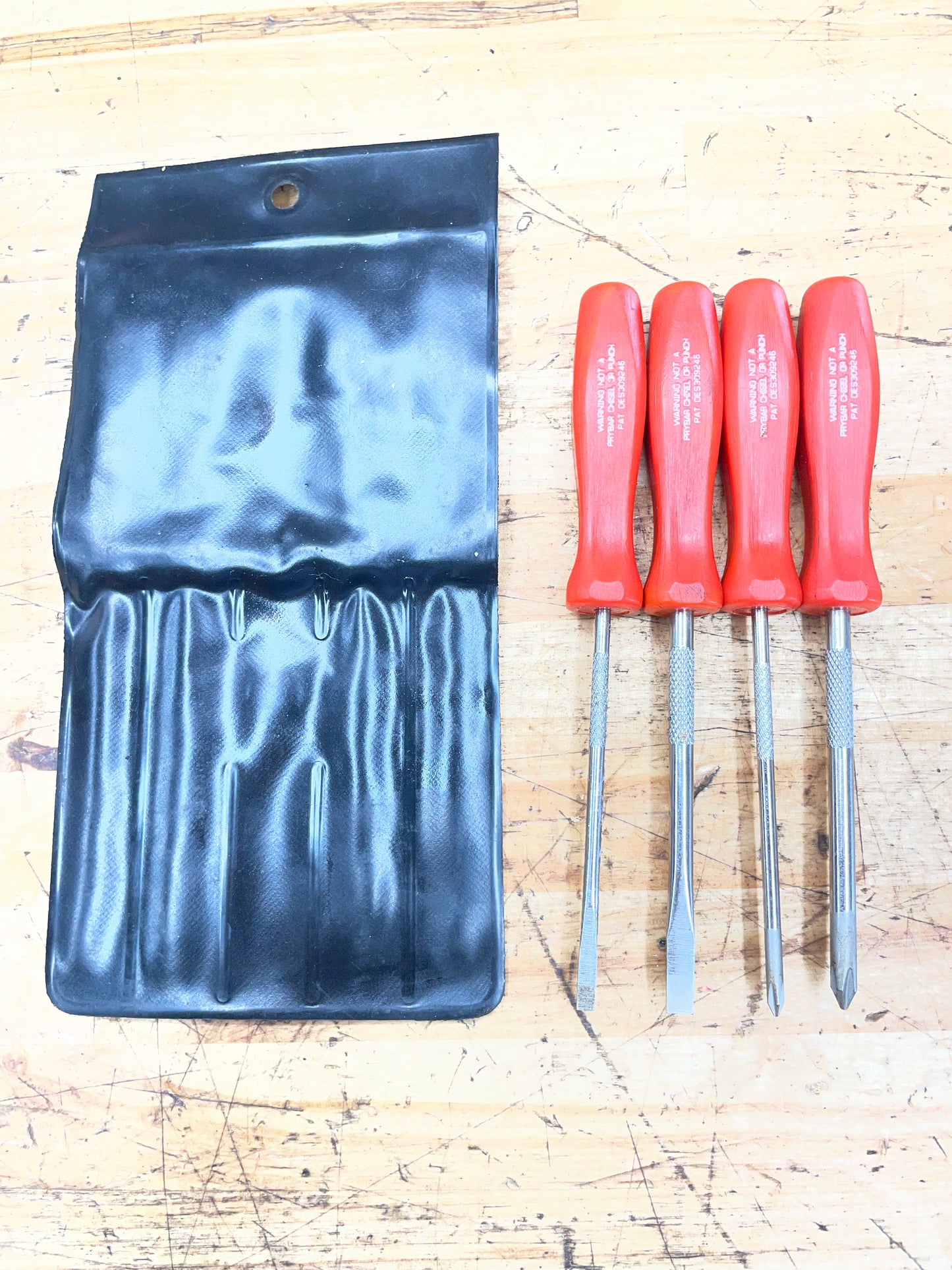 Snap On Red Hard Handle Mini Screwdriver Set USA SDDX40