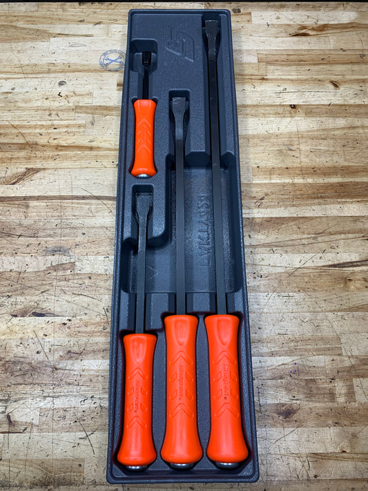 Snap On Orange Striking Prybar 4pc Set USA SBPS704AO