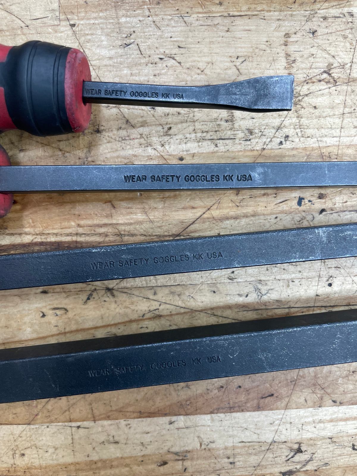 Mac Tools Striking Prybar Tray Set 4pc USA PBS4CR