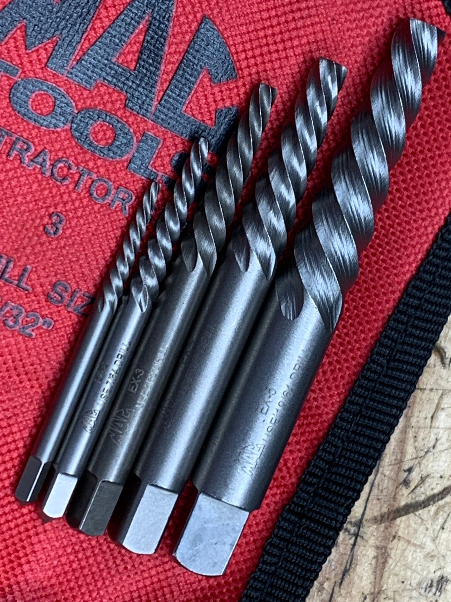 Mac Tools NEW Spiral Flute Extractor Pouch Set UNUSED SPEX5S