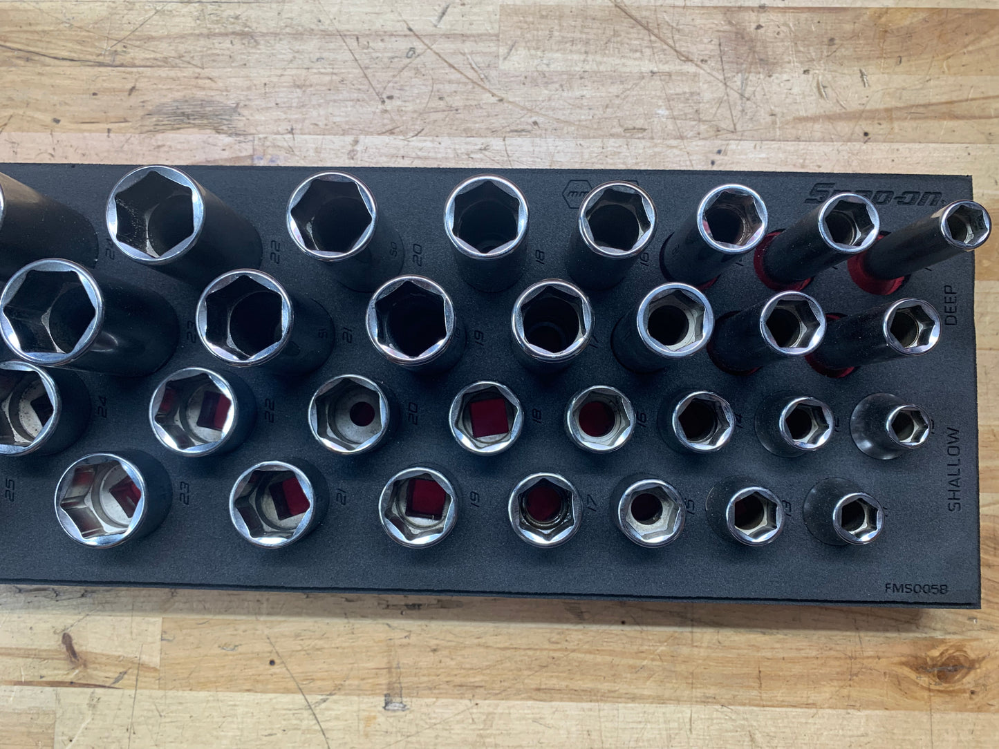 Snap On 46pc 1/2” master socket set metric 346TSWMFR