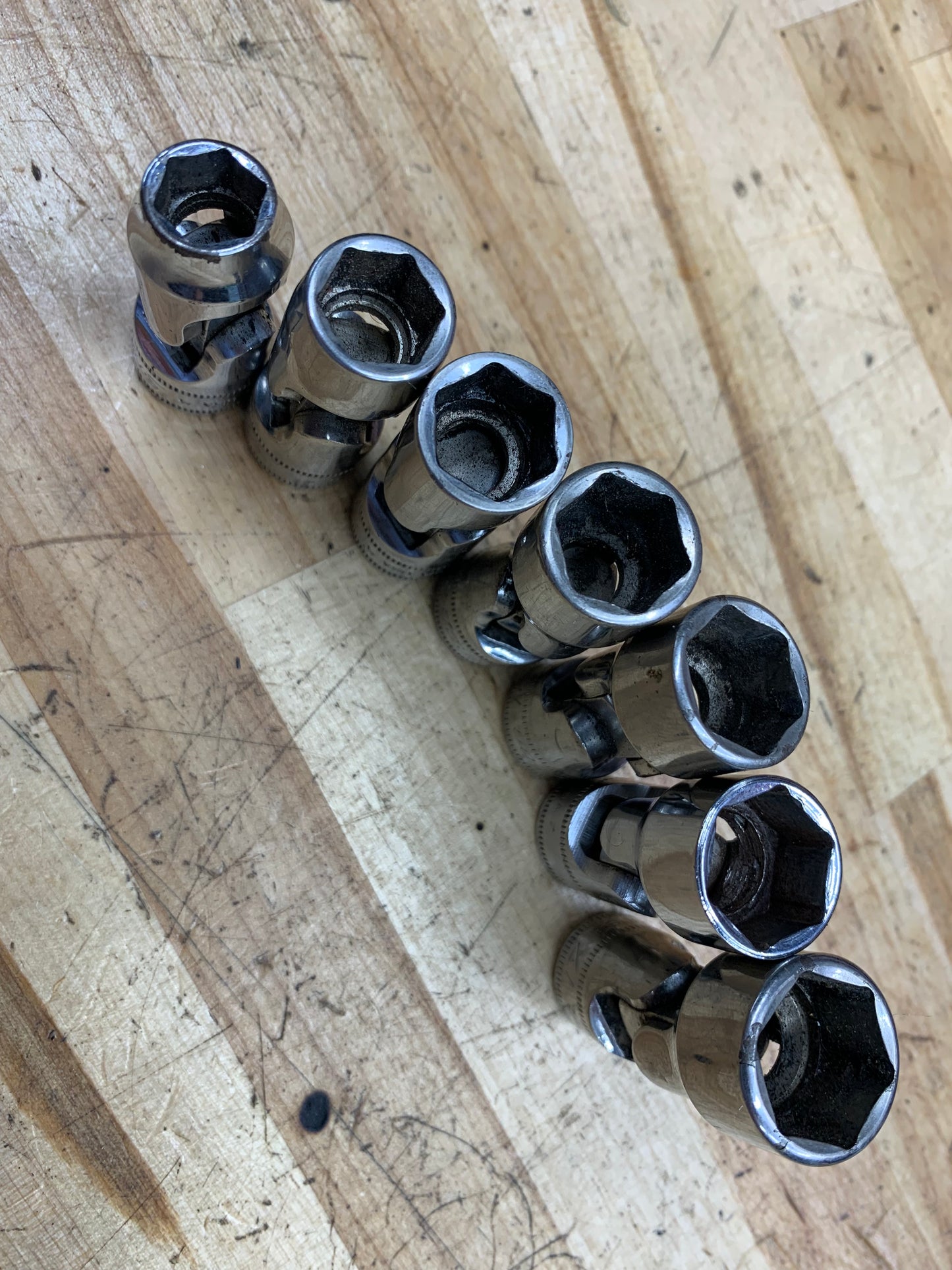 Snap On Metric 3/8” Swivel Universal Socket Set 7pc