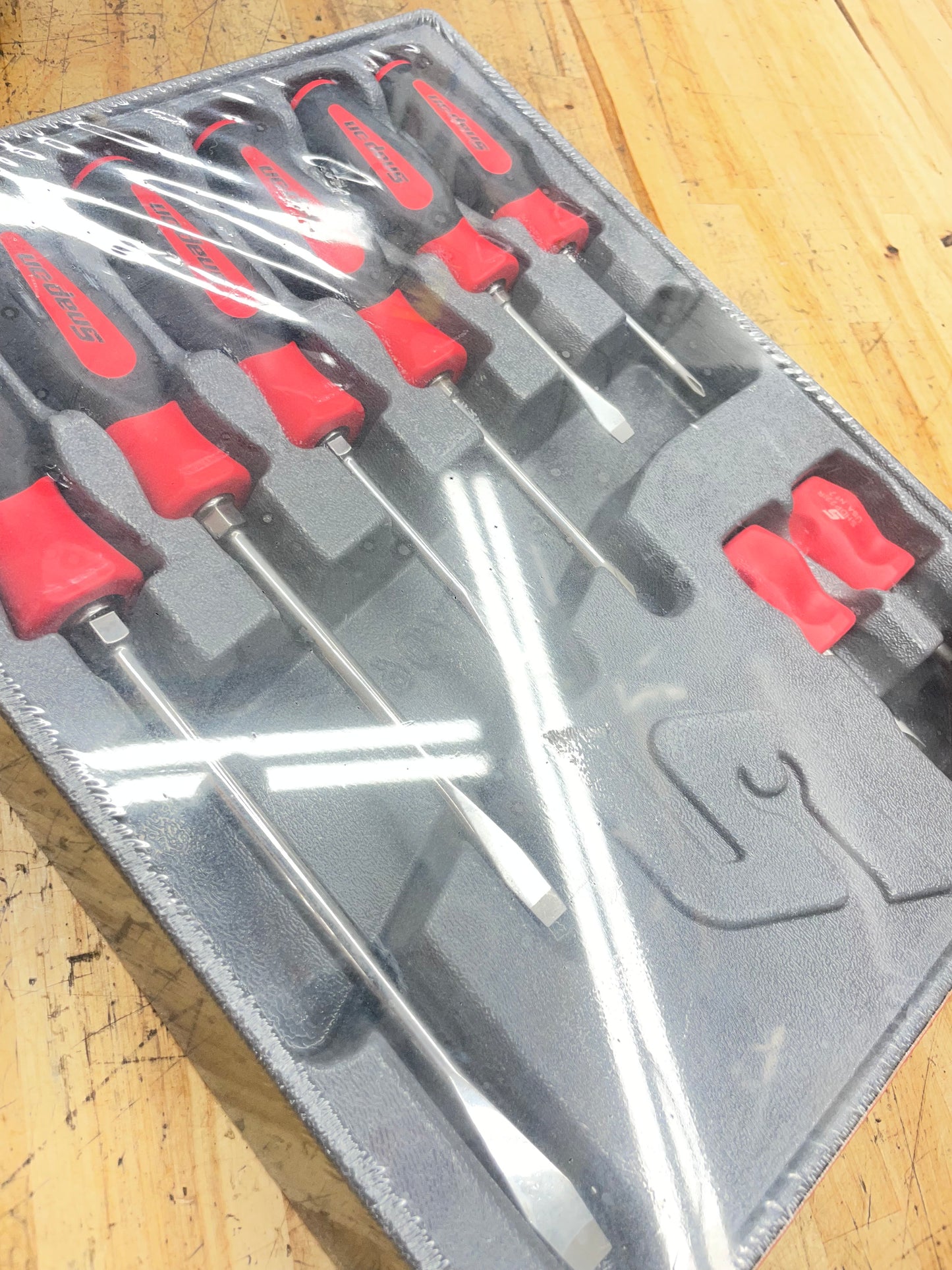 Snap On Instinct Screwdriver Set 8pc NIB USA SGDX80BR