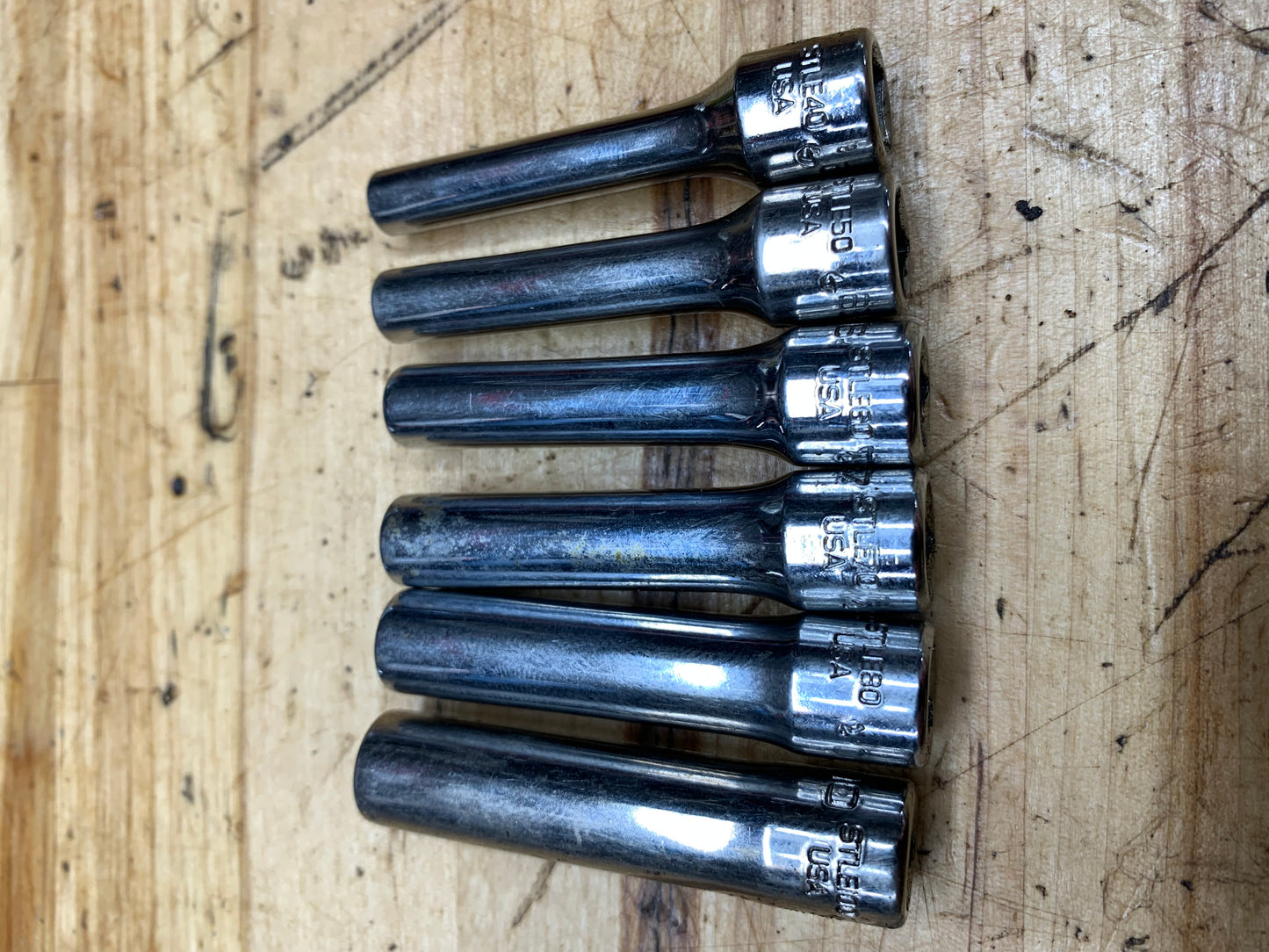 Snap On 1/4" E-Torx Deep Socket Set 6pc USA