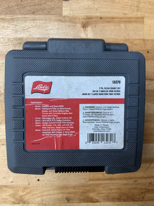Lisle Oil Filter Socket Set 13270