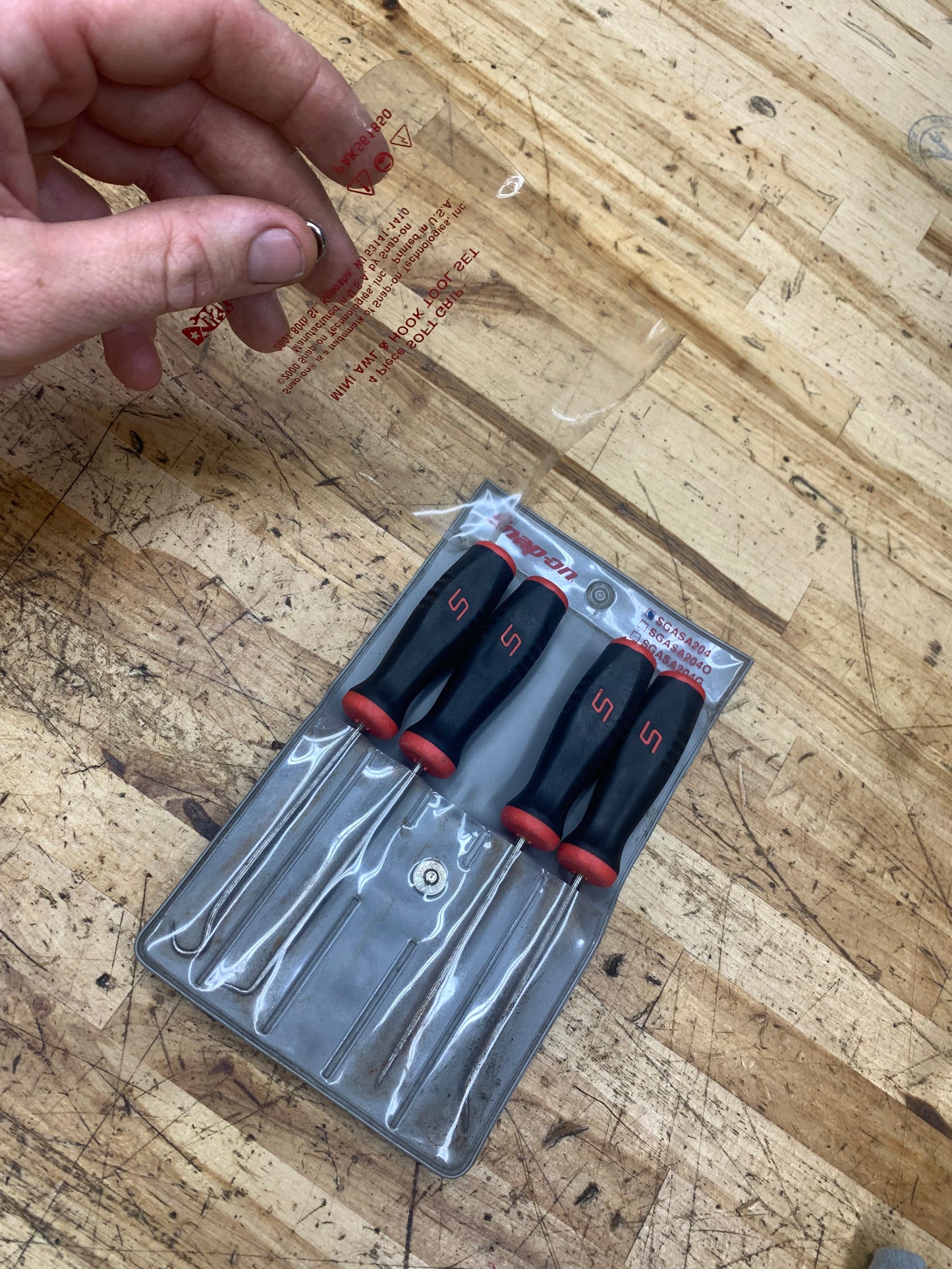Snap On Mini Pick Set Vintage Soft Grip Pouch Set USA SGASA204