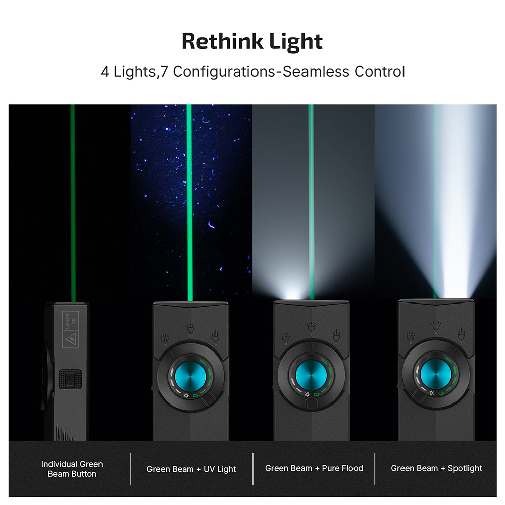 Olight ArkPro EDC Flashlight 1500 Lumens UV Laser Flat Unibody  Matte Black BRAND NEW