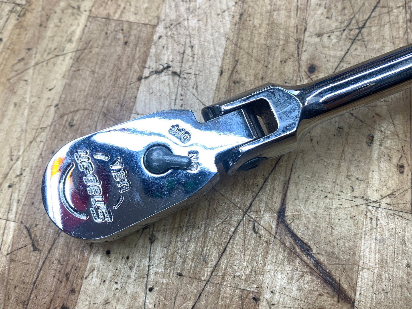 Snap On 3/8" Flex Head Ratchet Red Hard Handle FHLFD80A