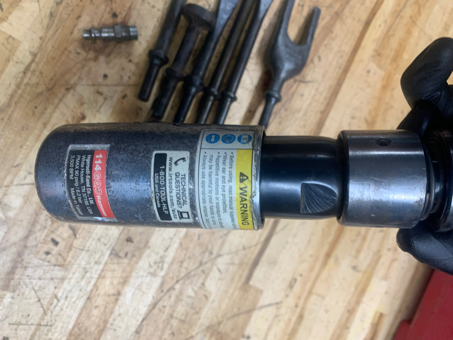 Ingersoll Rand Air Pneumatic Hammer Set With Bits 114GQC