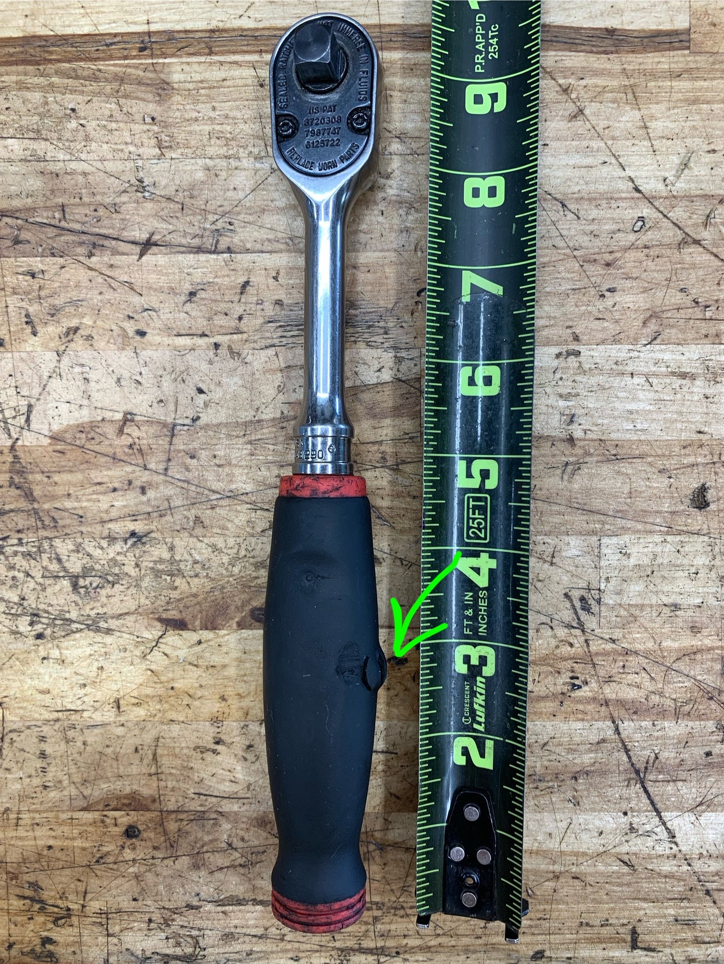 Snap On 3/8" Soft Grip Ratchet USA FH80