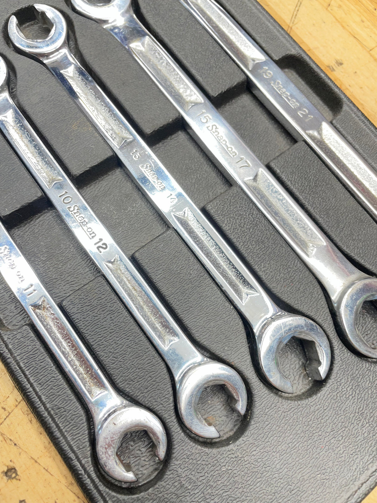 Snap On Metric Flare Wrench Set 5pc Vintage 9-21mm USA