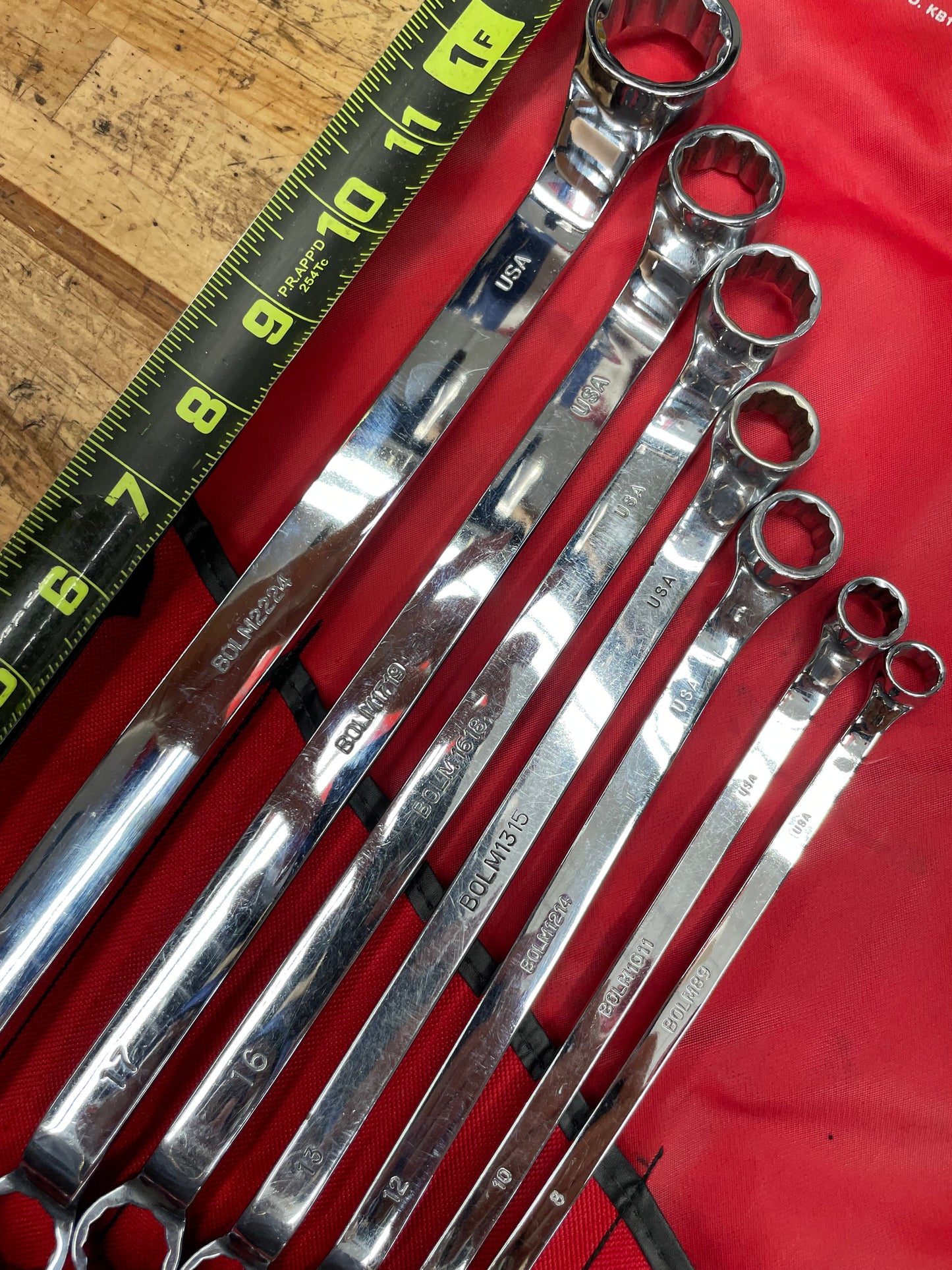 Mac Tools Metric Offset Box Wrench Set 7pc 8-24mm USA SBOL6K