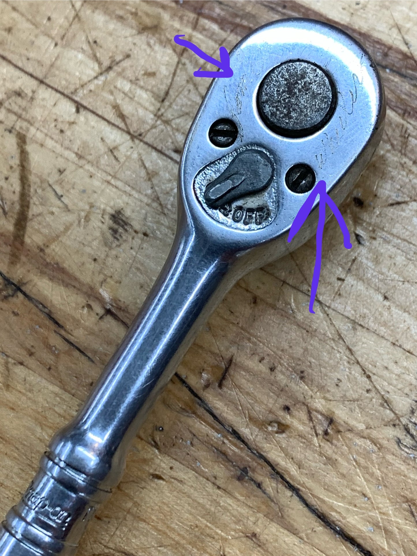 Snap On 1/4" Ratchet Vintage USA TM70B