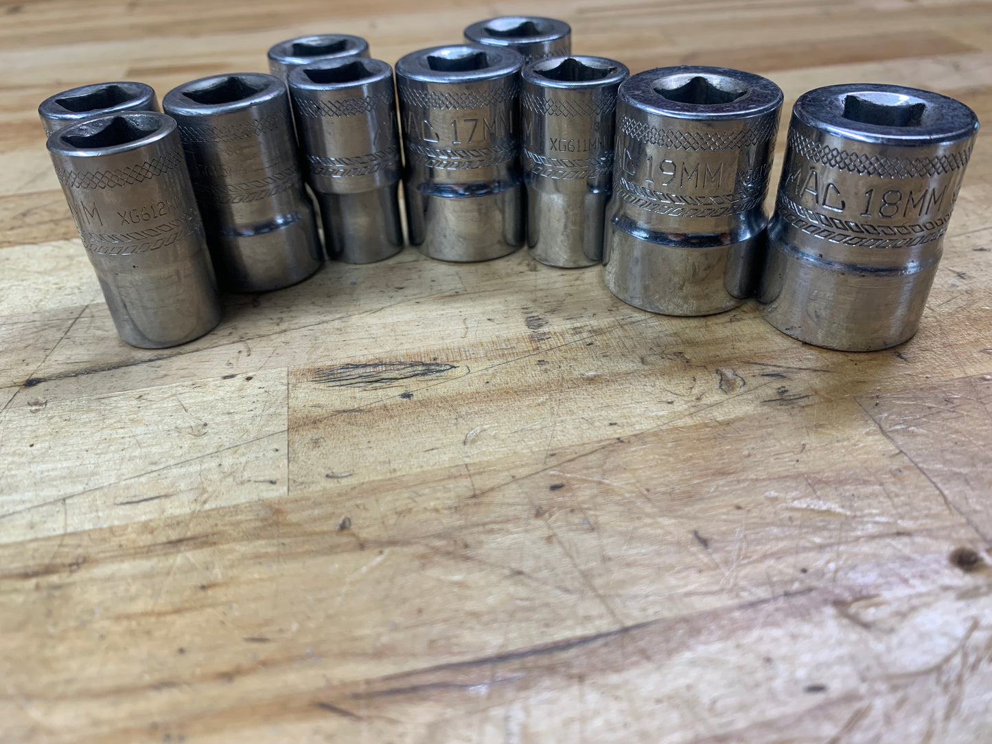 Mac Tools 3/8 Metric Shallow Socket Set 10pc  6pt