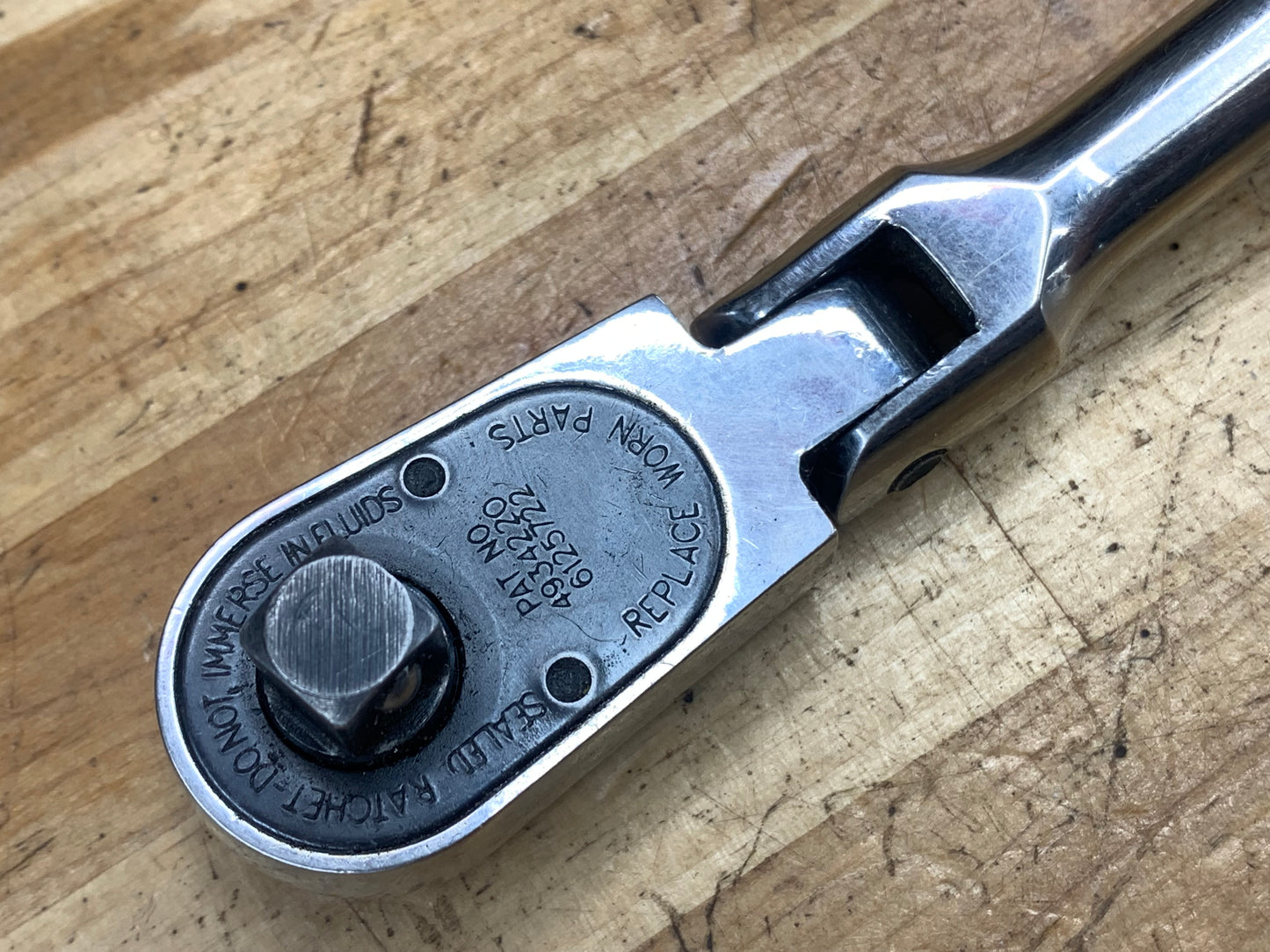 Snap On 3/8" Bent Flex Head Ratchet FBF936