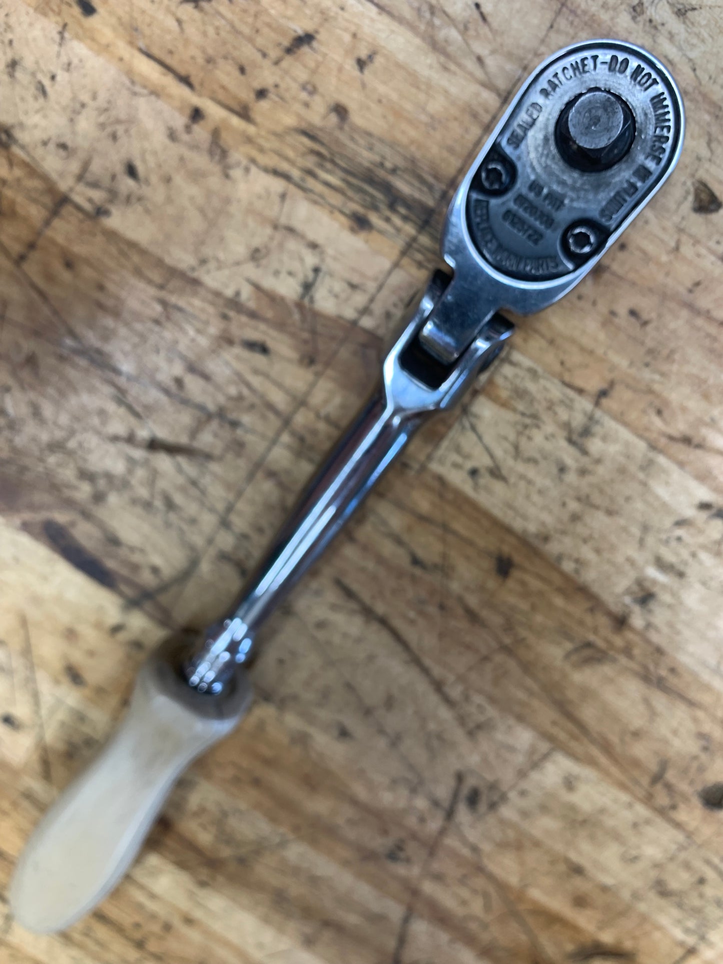 Snap On 1/4" Flex Head Combat Tan Hard Handle Ratchet USA THLFD72
