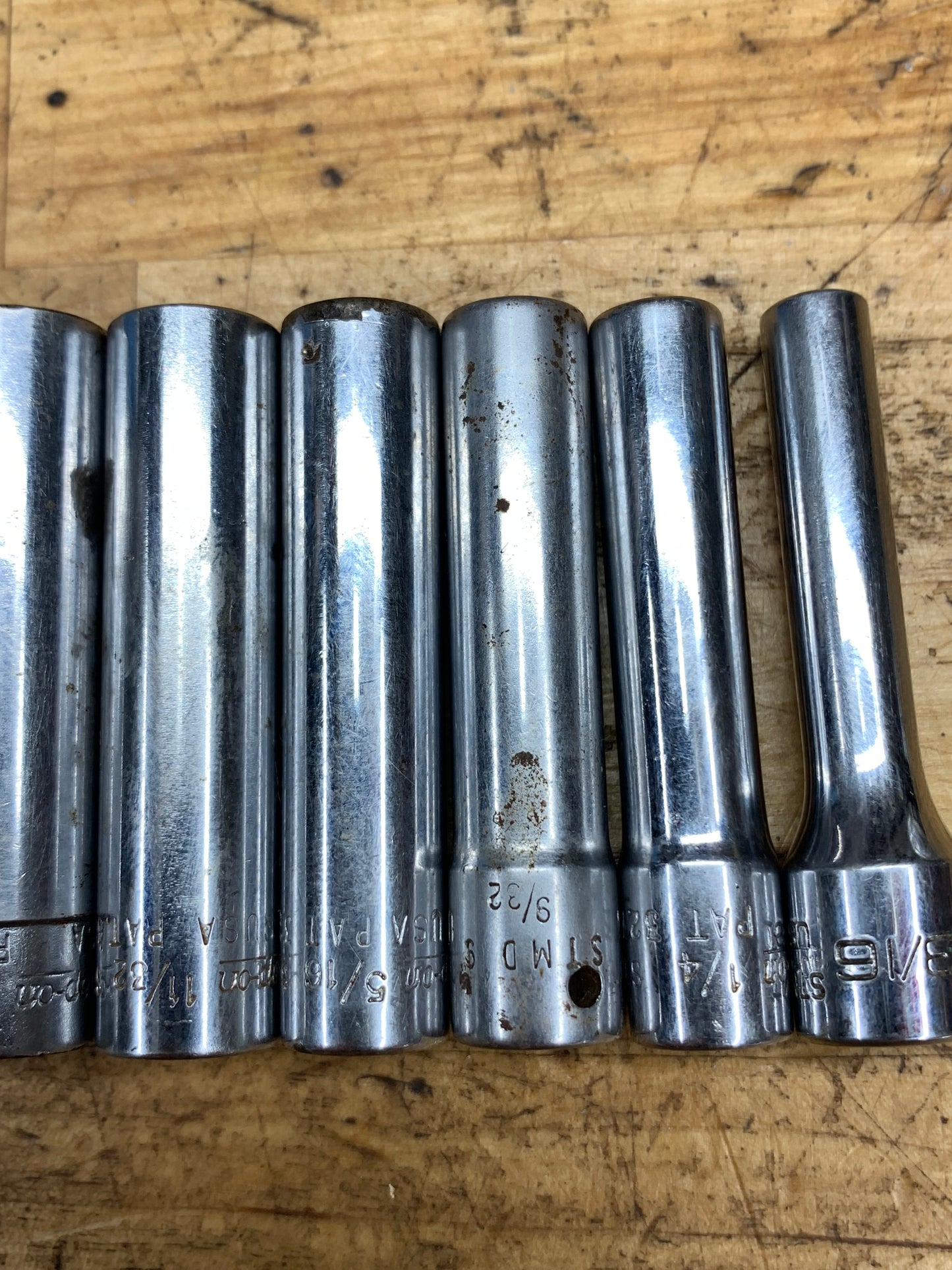 Snap on 1/4" SAE Deep Socket Set 10pc USA