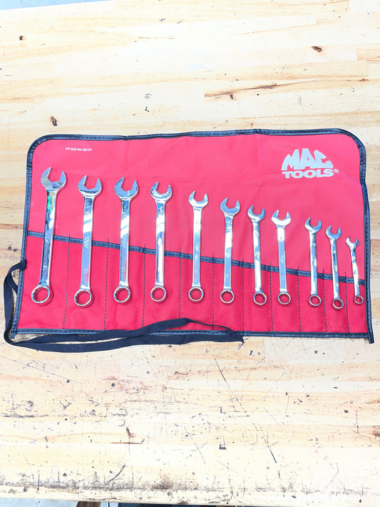 Mac Metric Short Pattern Combo Wrench Set 10pc 10-19mm USA