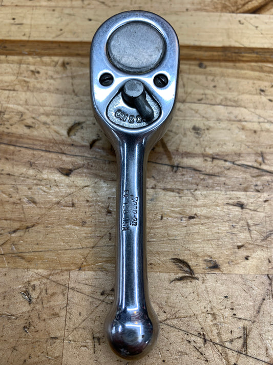 Snap On 3/8" Stubby Ratchet Vintage USA FK720