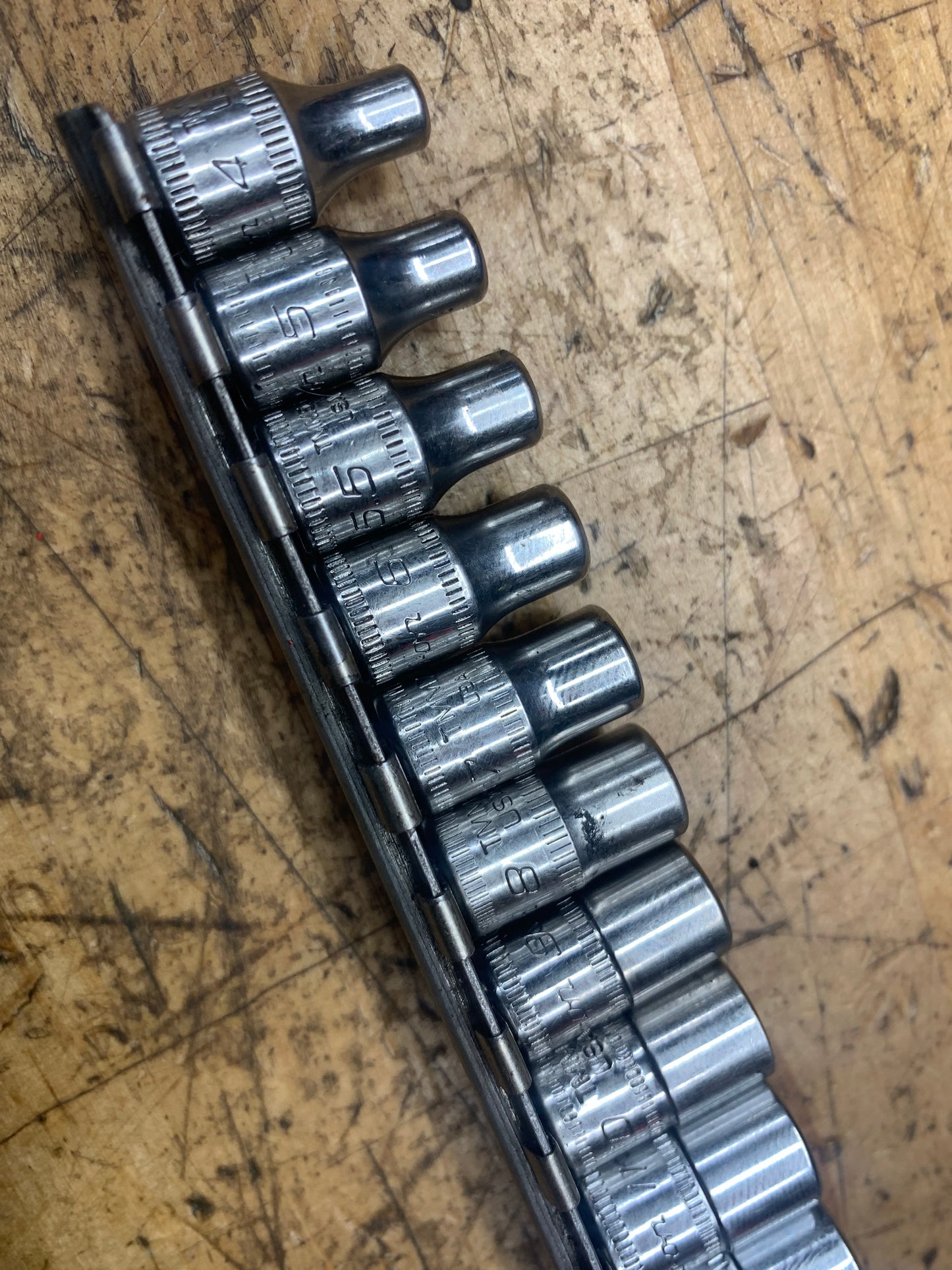 Snap On 1/4" Metric Shallow Socket Set 13pc USA 113TMMY