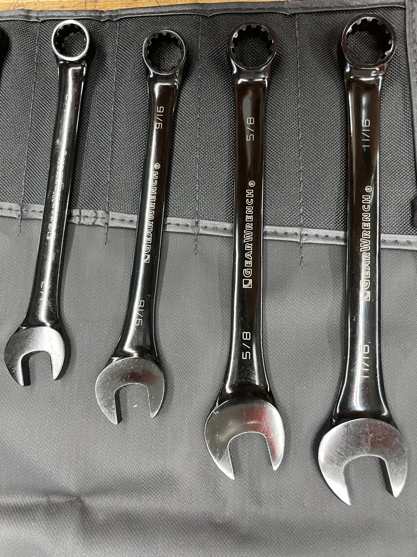 Gearwrench SAE Combo Wrench Set RARE Gloss Black 6pc 3/8”-11/16” BRAND NEW